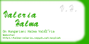 valeria halma business card